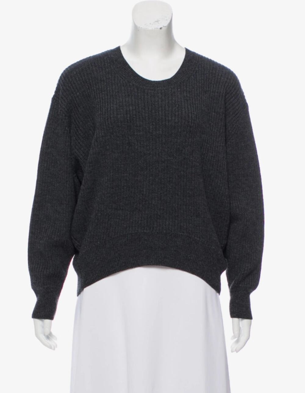 Women's Iro Wool Sevigny Sweater in Charcoal size L